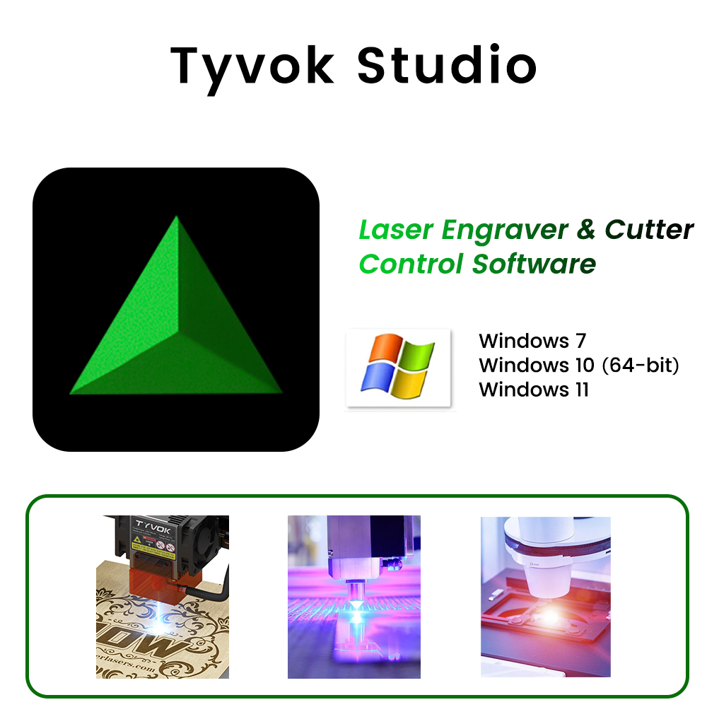 Industrial Laser Removal - TyvokStudio Control Software Laser Engraver Cutter