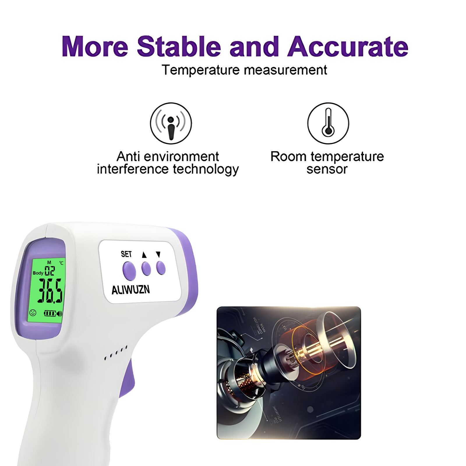 Medical Fever Infrared Thermom - Industrial Laser Temperature recension och pris