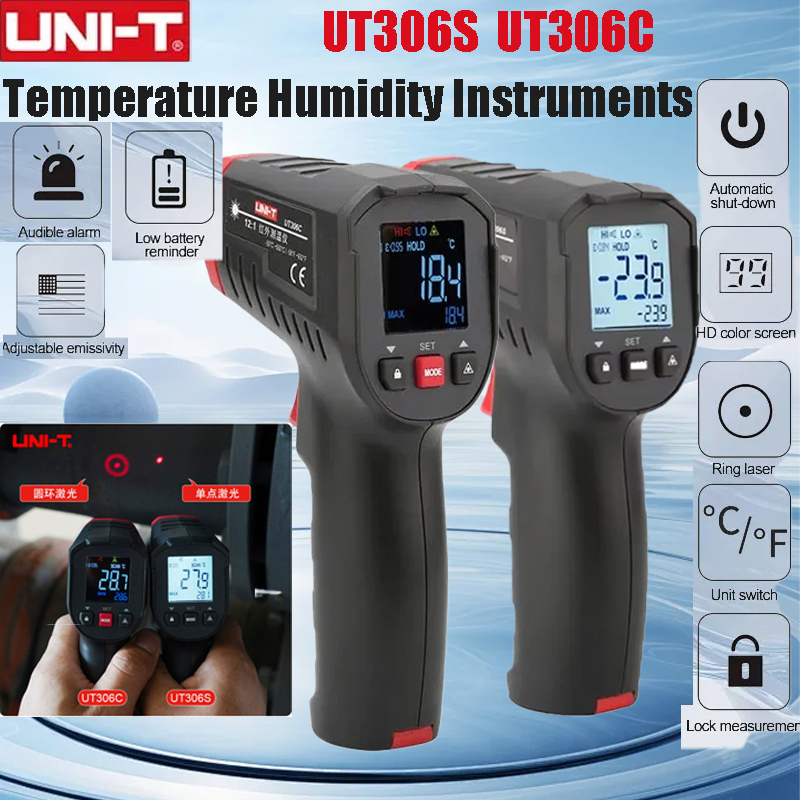 UNI-T UT306S UT306C Digital Th - Industrial Laser Temperature recension och pris