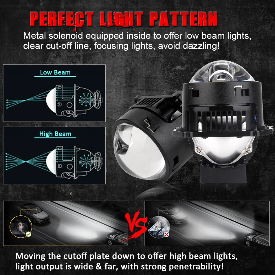 Bi LED Projector Lenses 3 Inch - Laser Focus Lens recension och pris