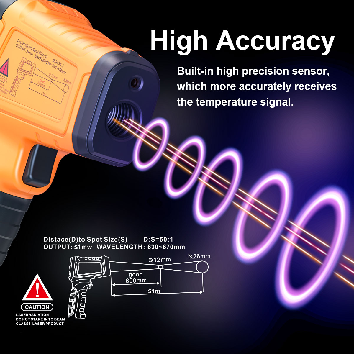 DT1000 DT1600 Infrared Thermom - Industrial Laser Temperature recension och pris