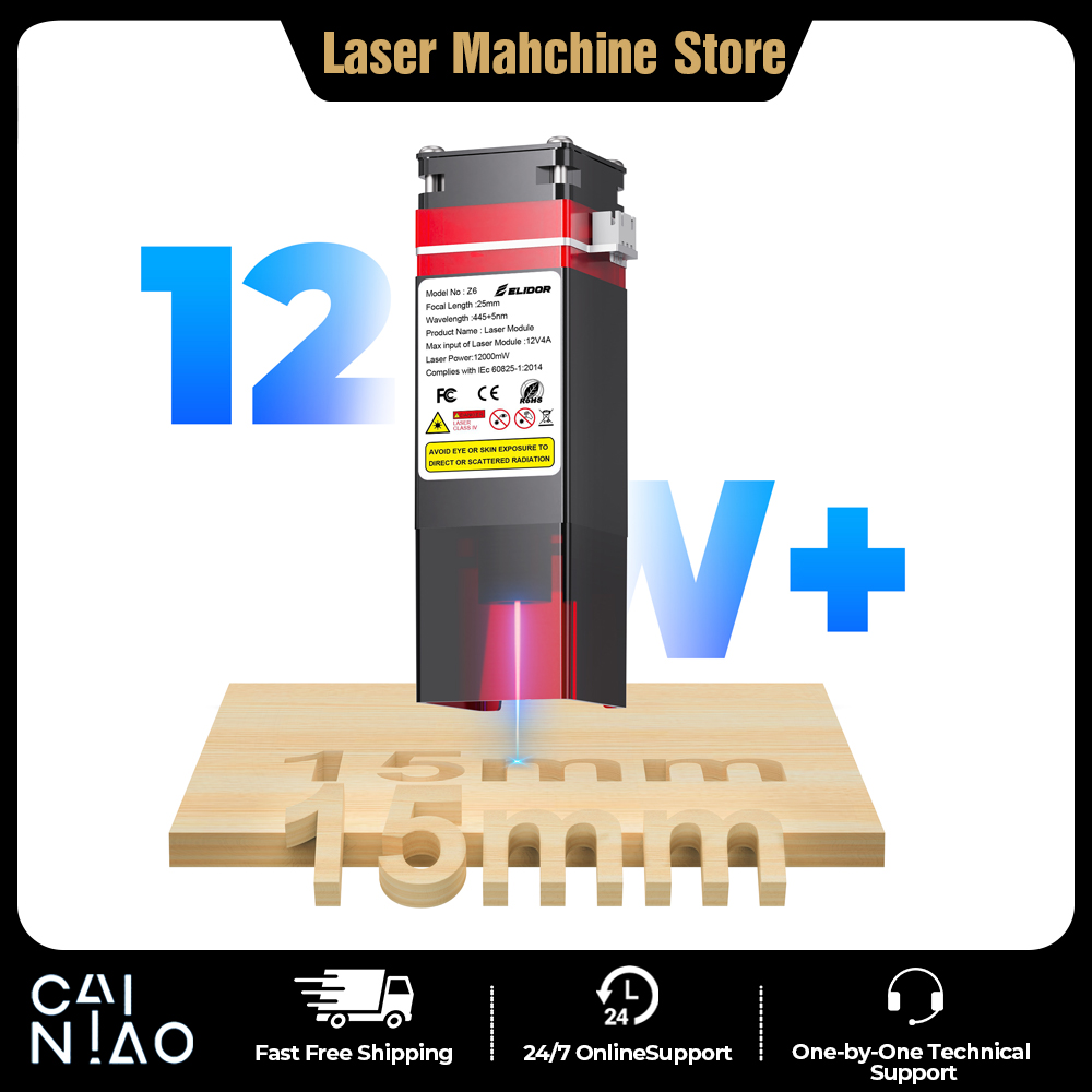ELIDOR Z6 6W/12W Laser Module  - Industrial Laser Engraving Machine recension och pris