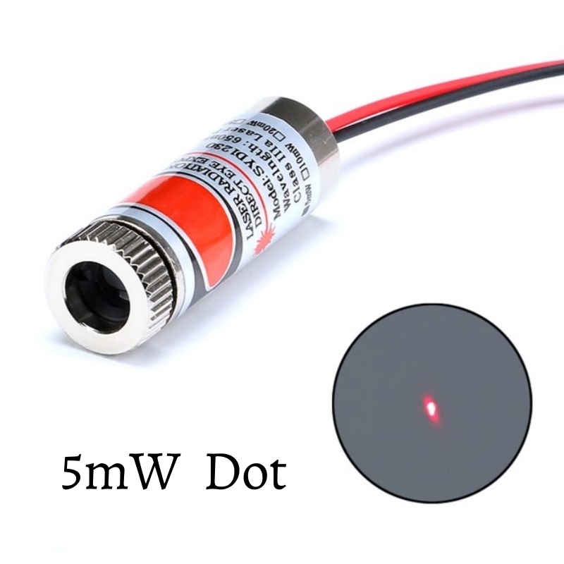 650nm 5mW Red Point / Line / C - Laser Focus Lens recension och pris