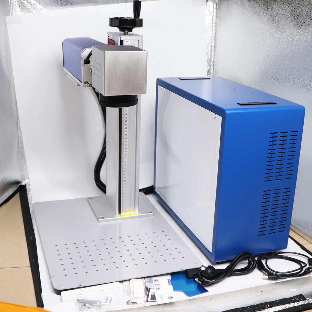 20W 30W 50W MAX Fiber Laser Ma - Industrial Laser Engraving Machine For Metal recension och pris