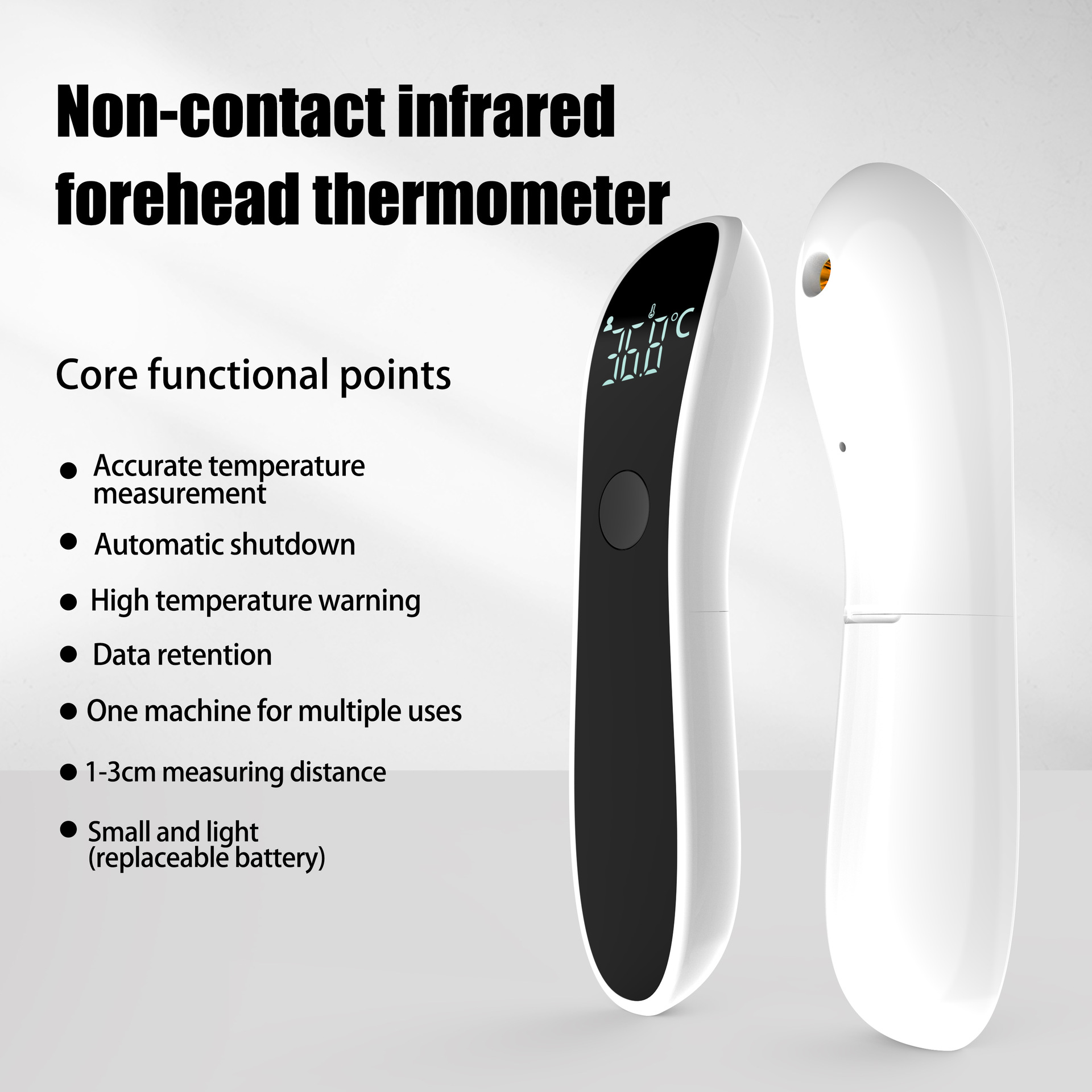Infrared Fever Thermometer Med - Industrial Laser Temperature recension och pris