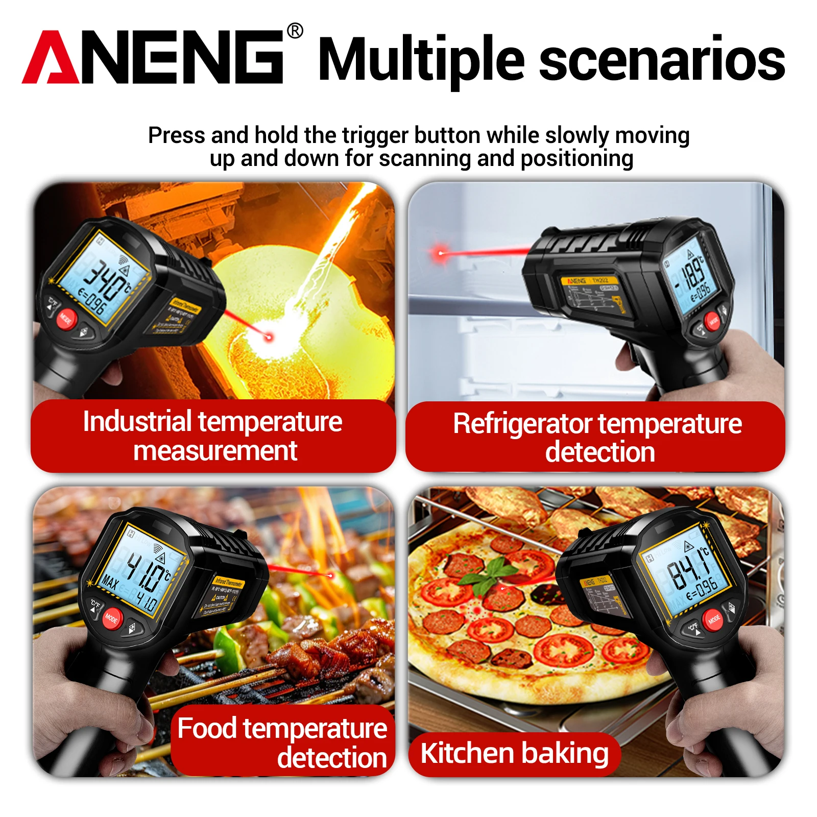 ANENG TH202 laser thermometer  - Industrial Laser Pen recension och pris