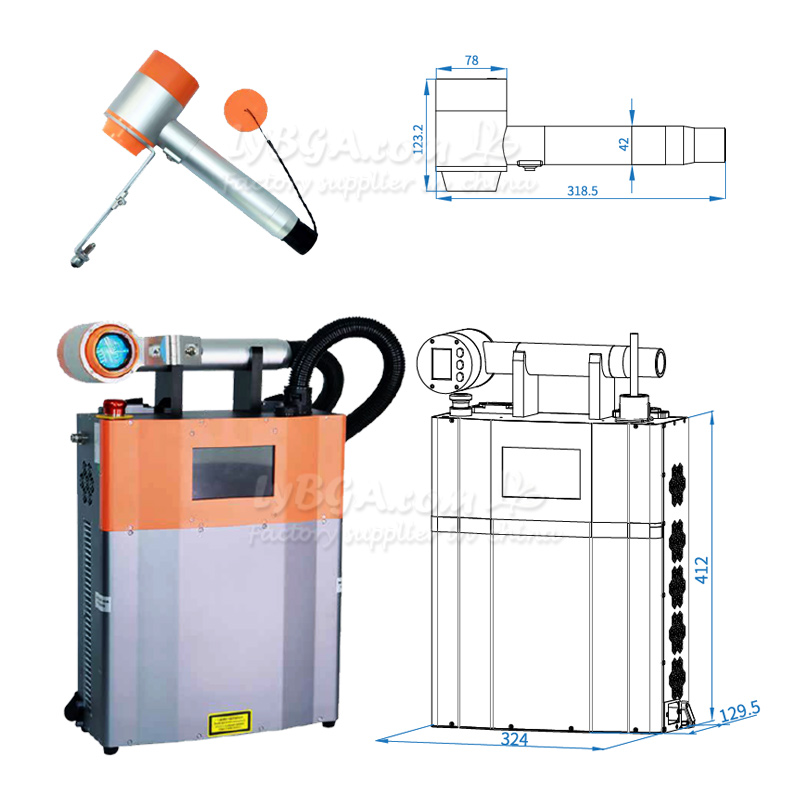 LY-LCG100A 100W Pulsed Laser C - Industrial Laser Removal recension och pris