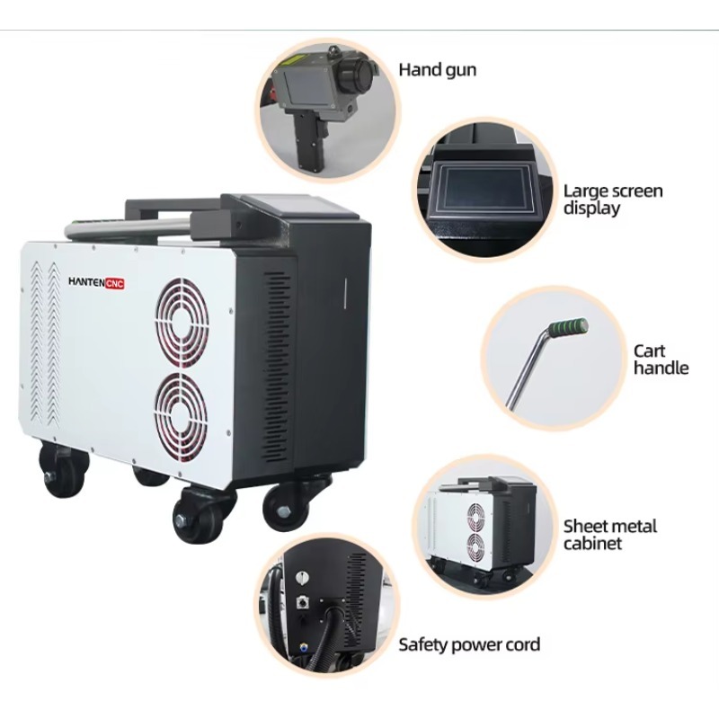 Portable Pulse Fiber 300W Lase - Industrial Laser Cleaning Equipment recension och pris