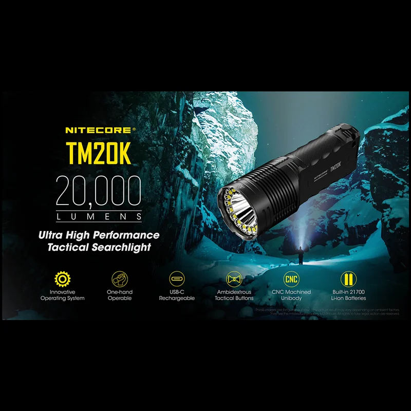 NITECORE TM20K 20000 Lumens Ta - Honeycomb Laser Bed recension och pris