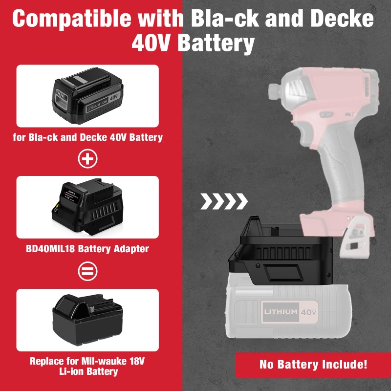 BD40MIL18 Power Tool Battery A - Black+Decker Tool Cordless recension och pris