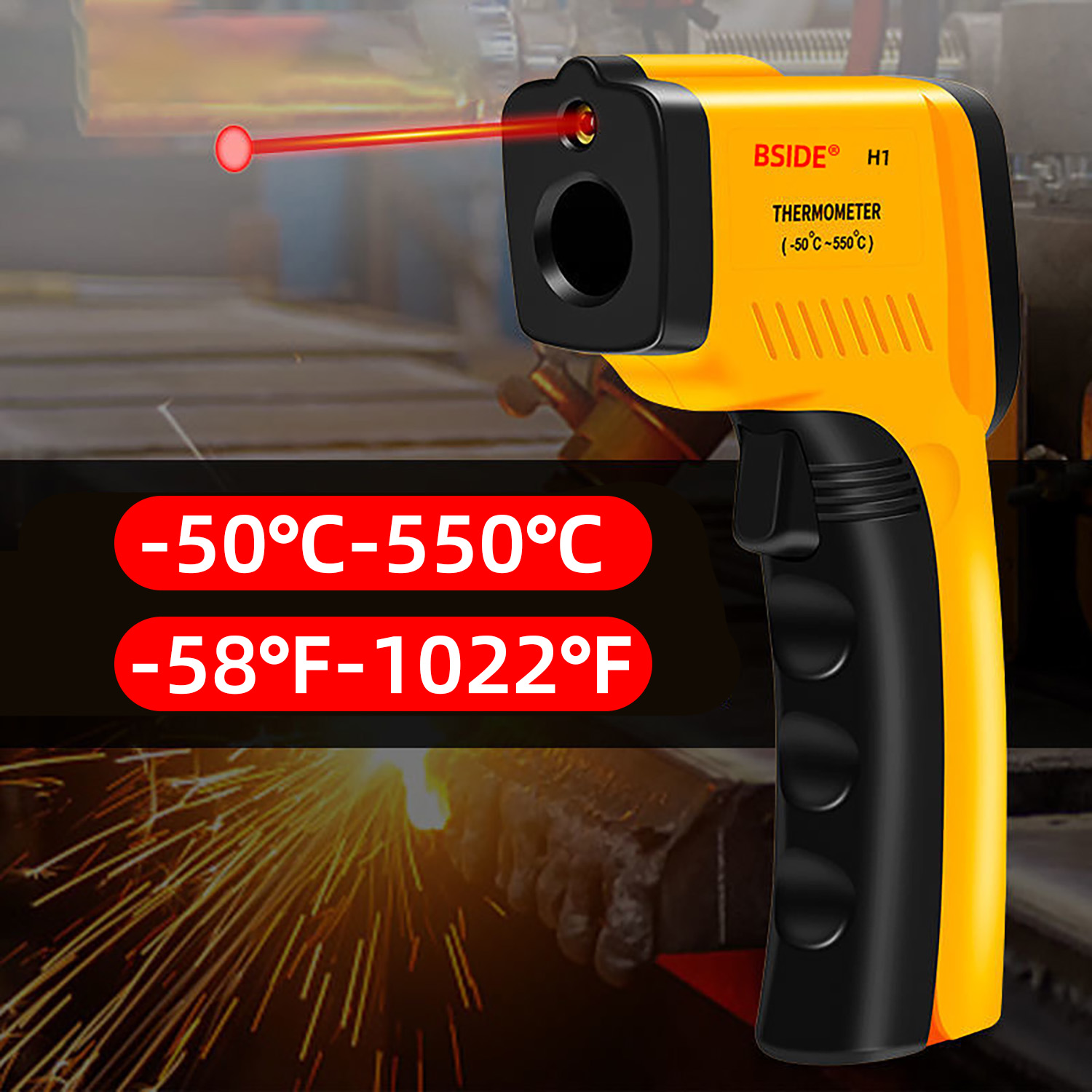 Digital Infrared Thermometer - - Industrial Laser Temperature recension och pris