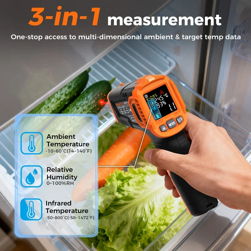 -50~380C Infrared Thermometer  - Industrial Laser Temperature recension och pris