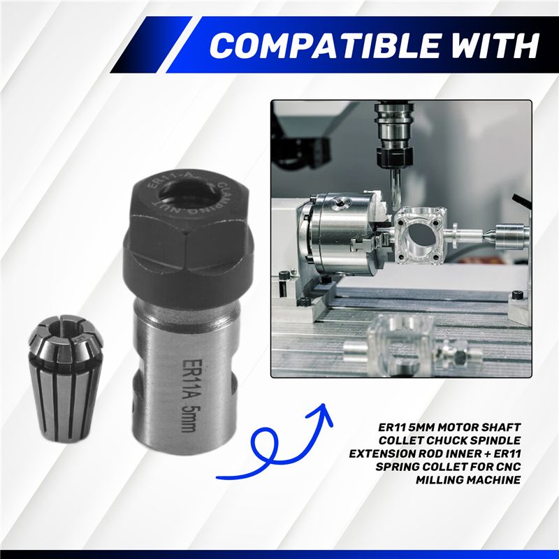 Top Sale Er11 5Mm Motor Shaft  - Cnc Spindle Motor recension och pris