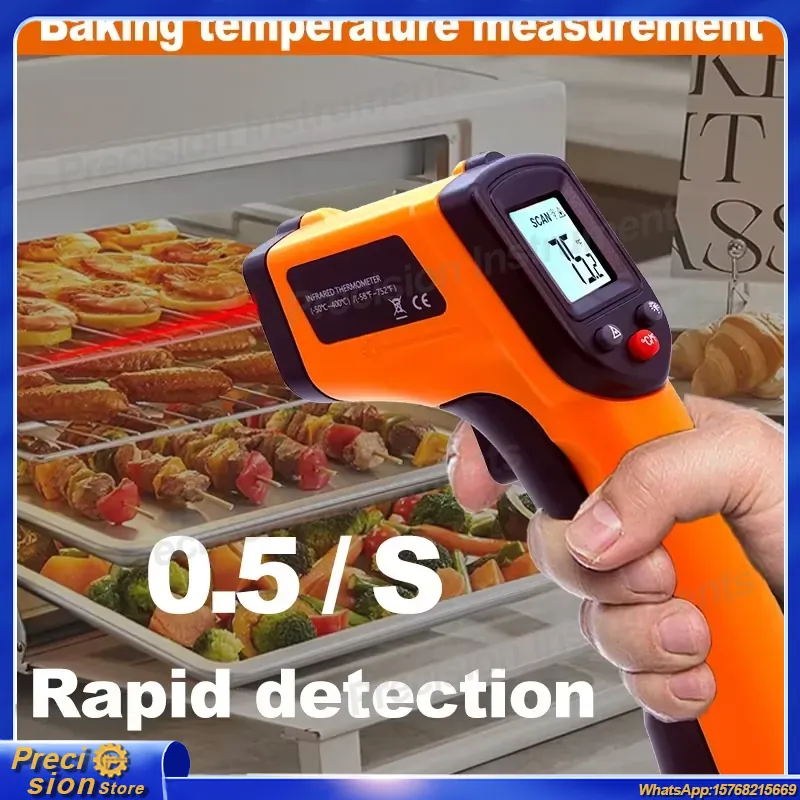 Infrared Thermometer Gun Non C - Industrial Laser Temperature recension och pris